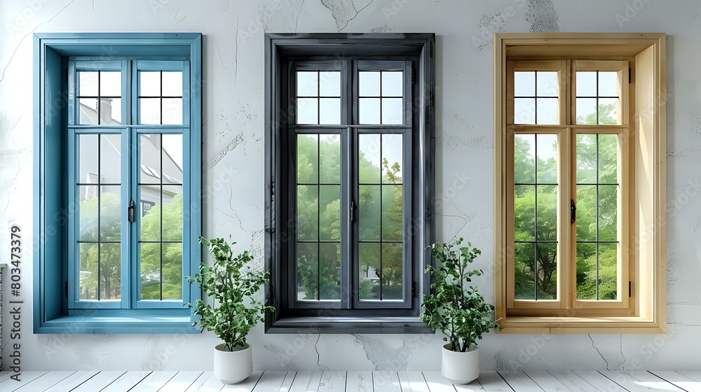 Neutral Frames: Three Windows in Clean and Modern Aesthetic