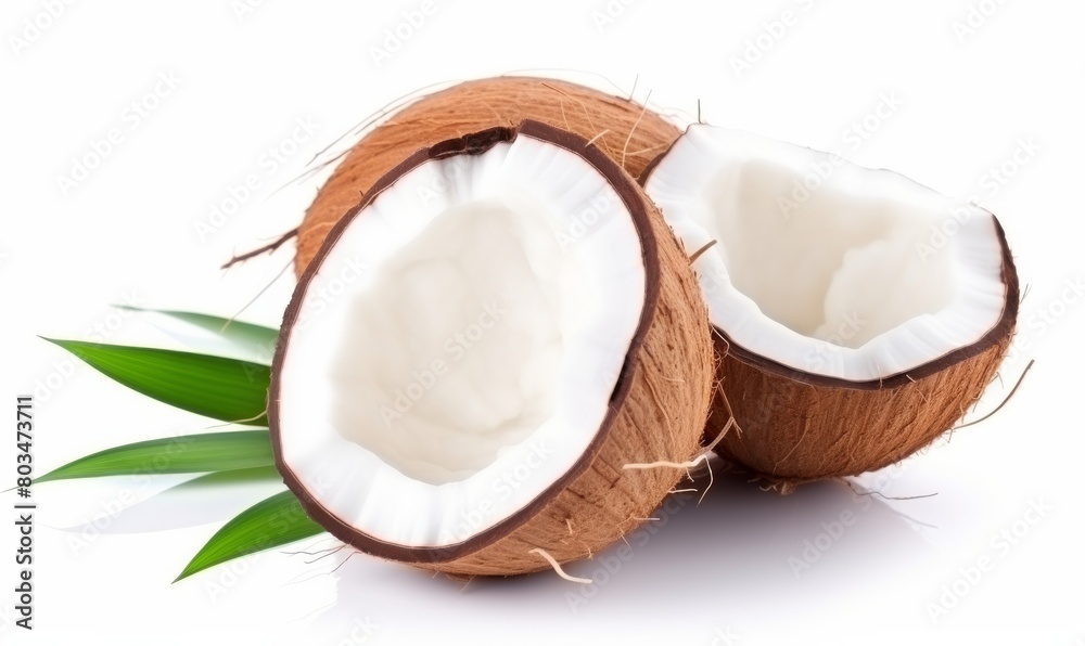 Two Coconuts Sitting Together Two Coconuts Sitting Together