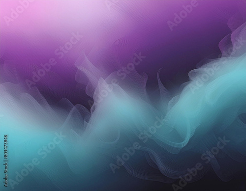 Variegated Purple and Light Blue Smoke in Horizontal Pattern AI