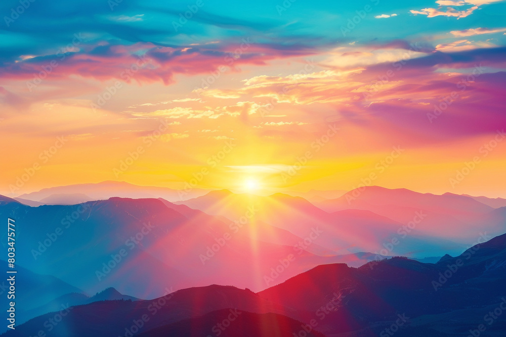 An image of a vibrant sunrise, representing the dawn of a new beauty routine.