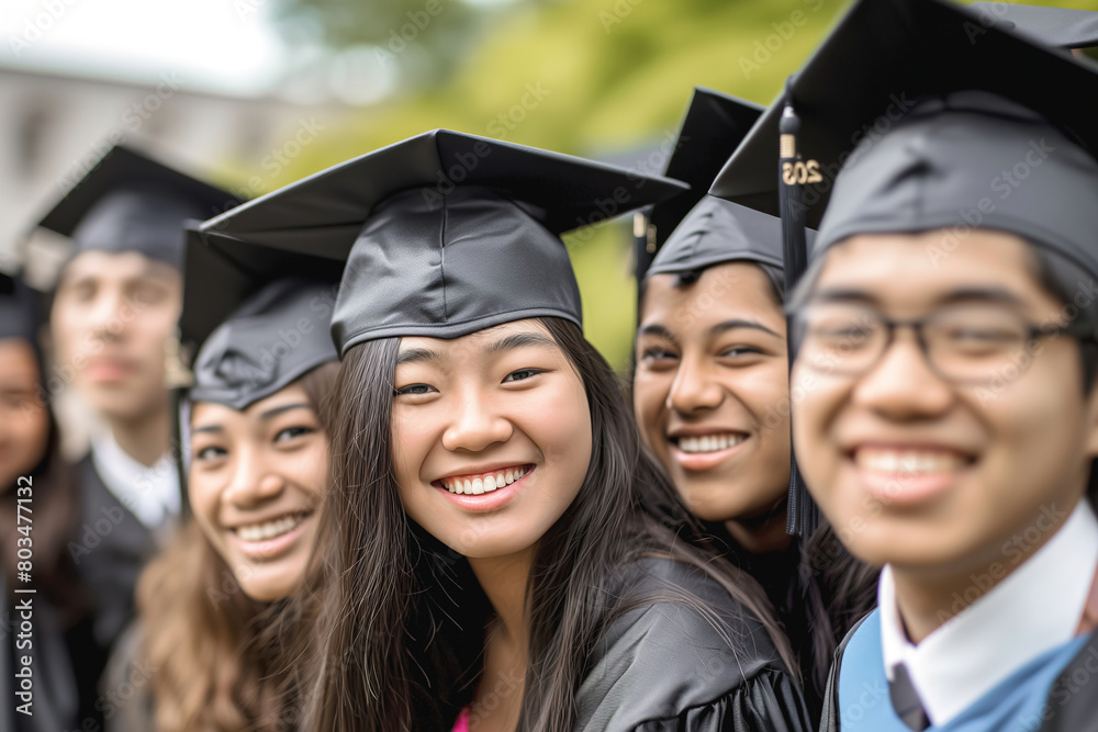 Young asian Graduate with Bright Future Young asian Graduate with Bright Future