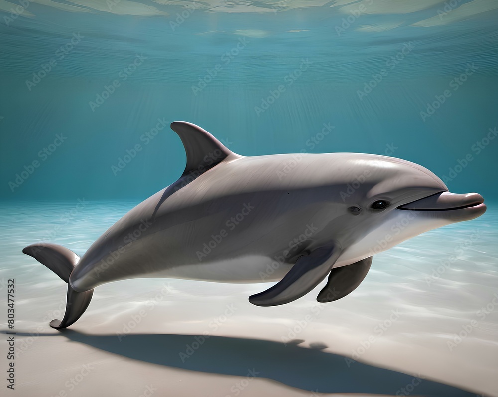 dolphin in the sea, Mountain dolphin (Vaquita): A dolphin that lives in ...