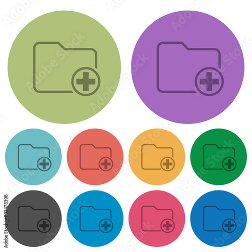 Add new directory outline color darker flat icons