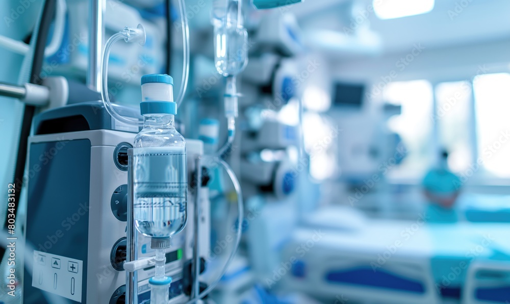 Close up photo of medical device used in contemporary healthcare facility AI generative Close up photo of medical device used in contemporary healthcare facility AI generative