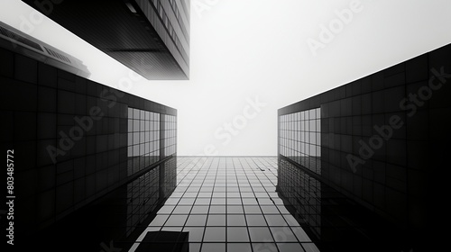 a group of tall buildings with windows