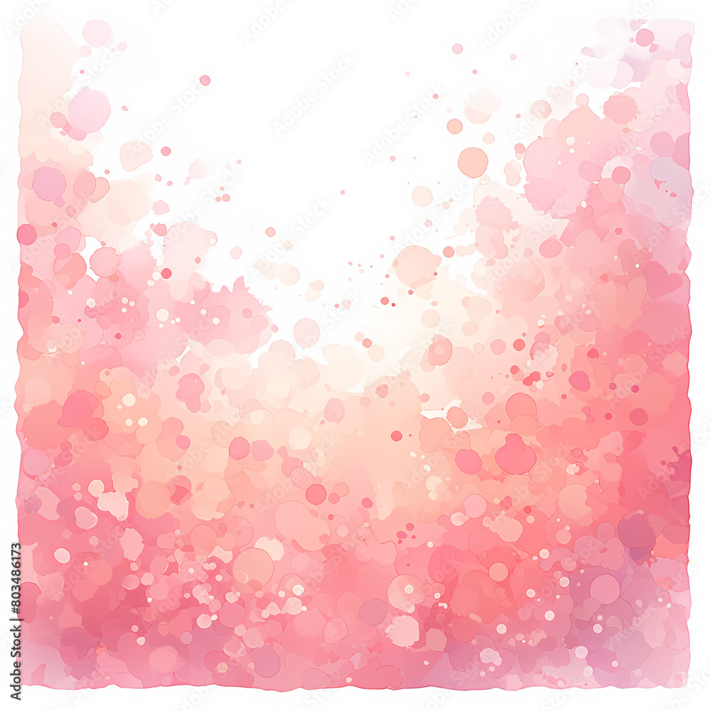 Effervescent watercolor brush strokes in soft pinks and blues create a captivating floral pattern perfect for artistic design.