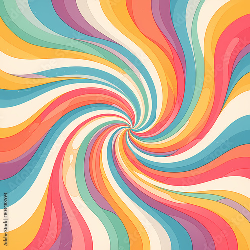 A Mind-bending Retro Swirl - Perfect for Your Next Design Project
