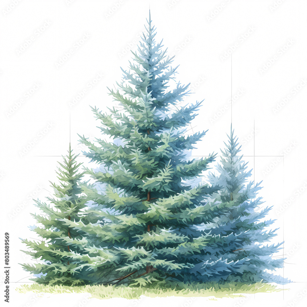 Lush Picea pungens Christmas Tree Collection for Festive Atmosphere