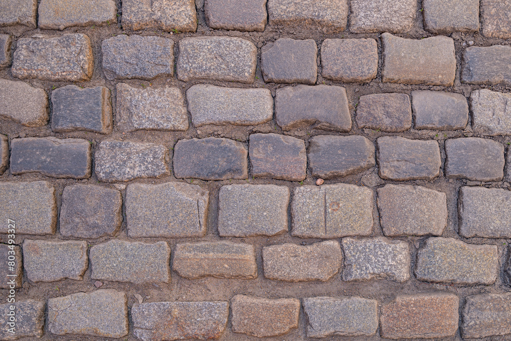 Fototapeta premium Paving stones from the streets of Torun