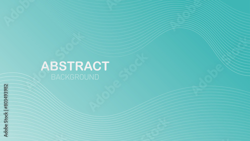 Subtle Editable Vector Teal Wavy Lines Abstract Background Template