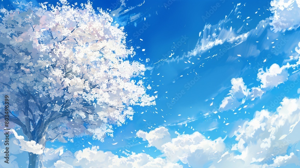 Fototapeta premium winter landscape with trees