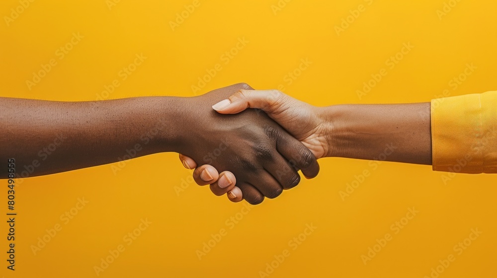 A minimalistic depiction of a handshake, representing successful partnerships. A minimalistic depiction of a handshake, representing successful partnerships.