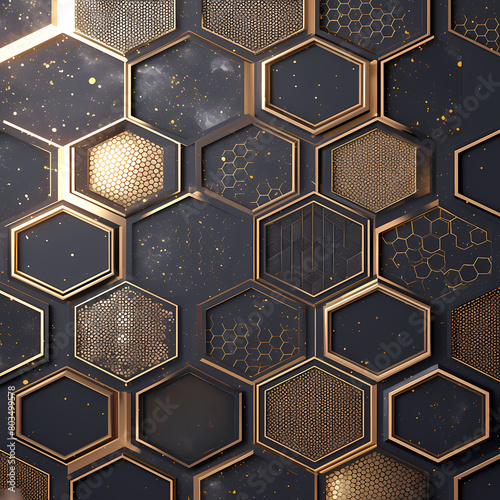 Intricate Honeycomb Wall Pattern for High-End Decor
