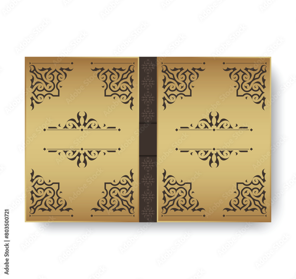 Fototapeta premium Luxury ornamental book cover design