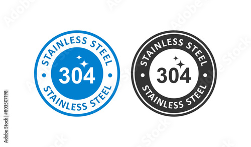 Stainless steel 304 badge logo template. Suitable for product label and information