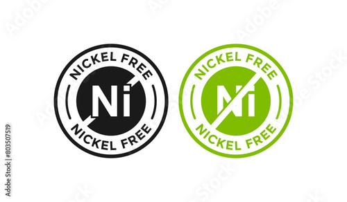 Nickel free logo badge photo