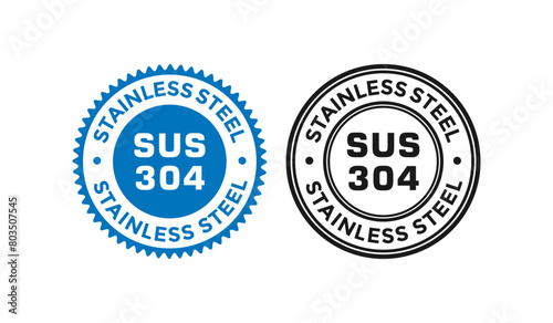 Stainless steel SUS 304 badge. Suitable for product label and information