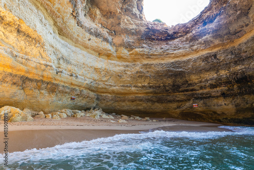 Benagil caves in Algarve Portugal. October 11, 2023. photo
