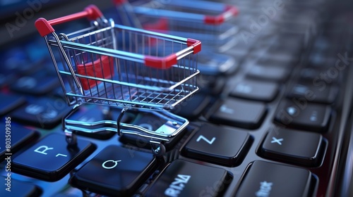 E-Commerce Boom Online Shopping, Digital Payments, Retail Evolution. Shop Smart!