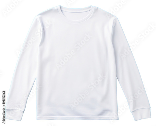 PNG Blank long sleeve mockup sweatshirt t-shirt outerwear. © Rawpixel.com