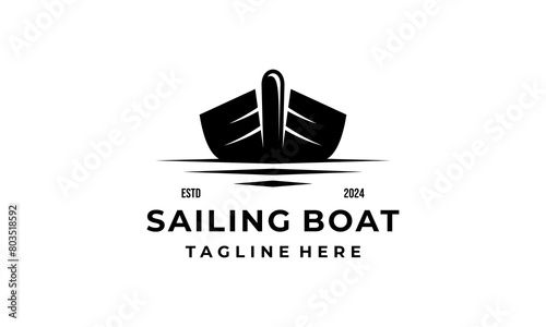 vintage sailing ship boat with black and white isolated sketch icon vector