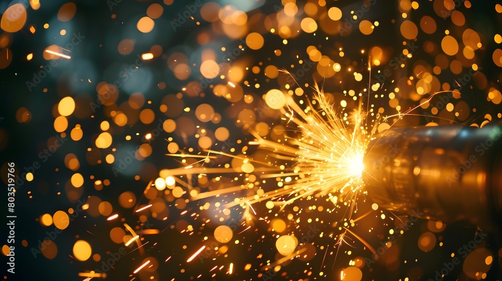 Obraz premium CNC laser cutting