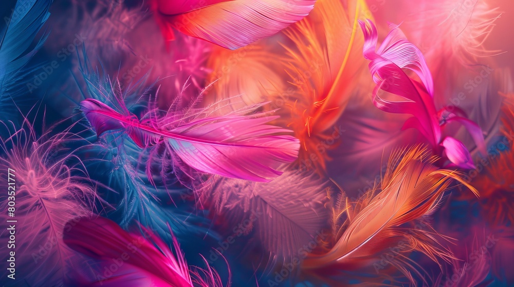 Abstract Feather Art Collection