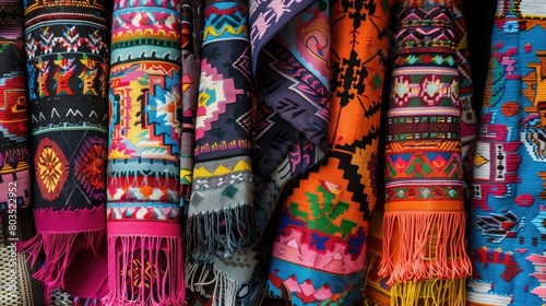 Expressive designs in traditional latino textiles © Khalif