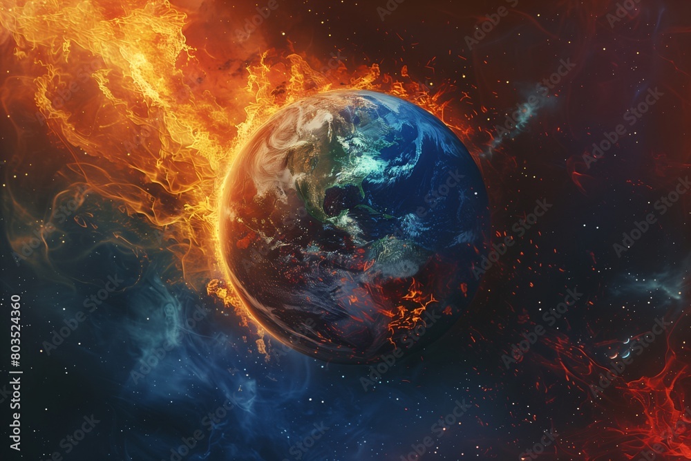 earth on fire
