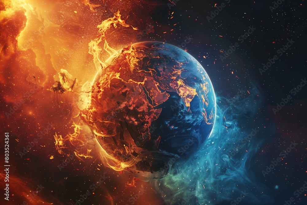 earth on fire