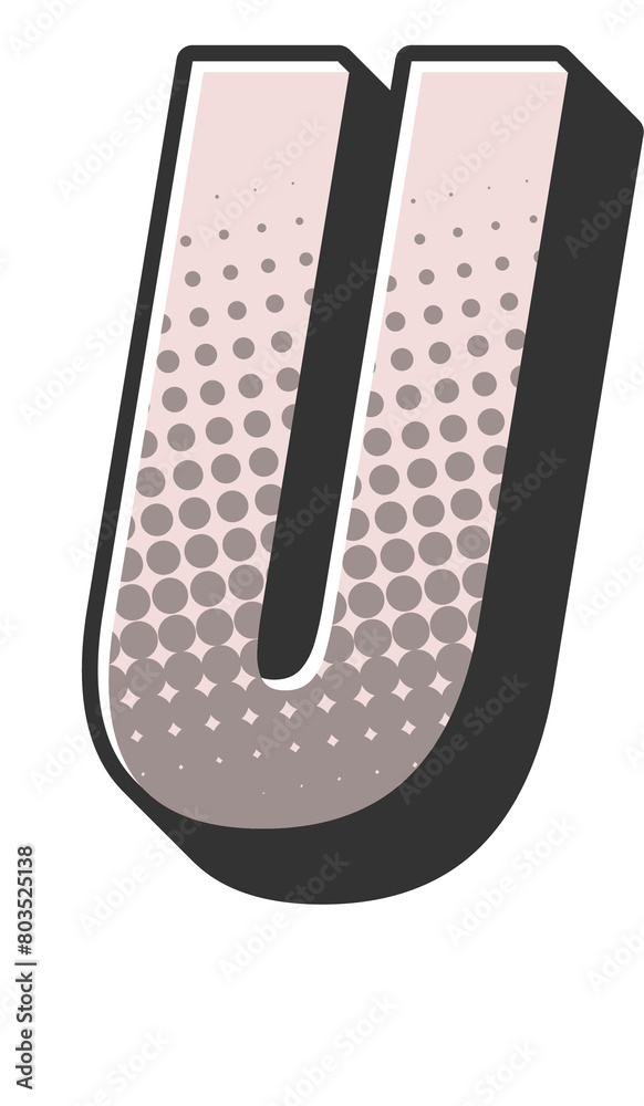 Comic Halftone Alphabet Letter and Number Comic Halftone Alphabet Letter and Number