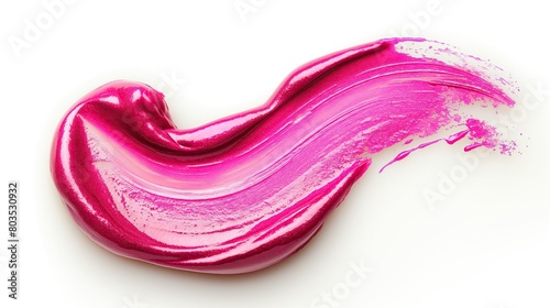 Lip gloss swatch in the different colors on a white background