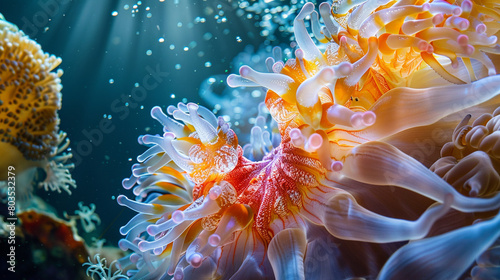 Diverse Marine Kingdom, Captivating Images of Undersea Life. Generative Ai photo