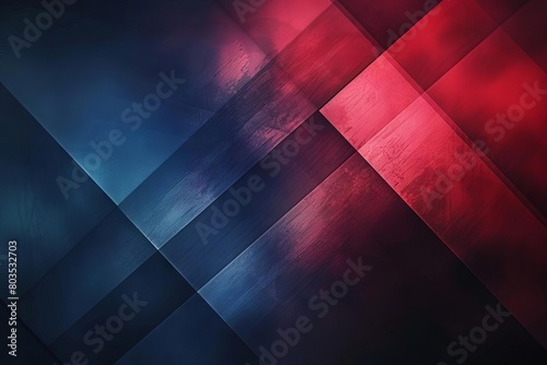 geometric origamistyle background with blurred dark blue and red rectangles abstract digital art photo