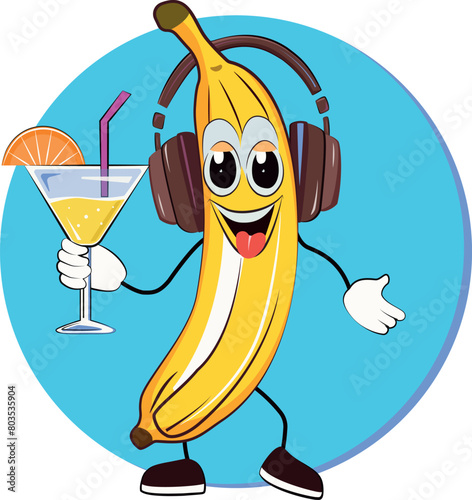Illustration of a character having fun and rejoicing