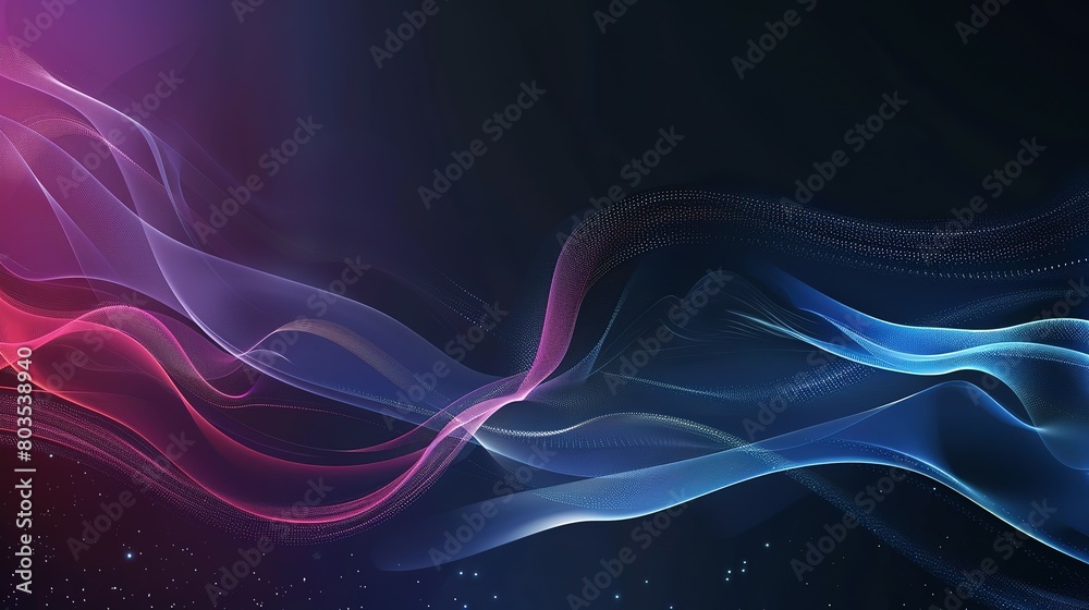 Digital abstract wave background, template for business banner, formal backdrop, abstract design element for tech, AI, data, audio, graphics, presentation, and more Digital abstract wave background, template for business banner, formal backdrop, abstract design element for tech, AI, data, audio, graphics, presentation, and more