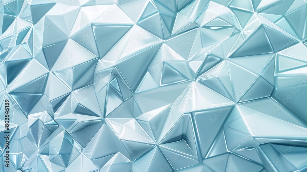Abstract 3d geometric background in blue tones
