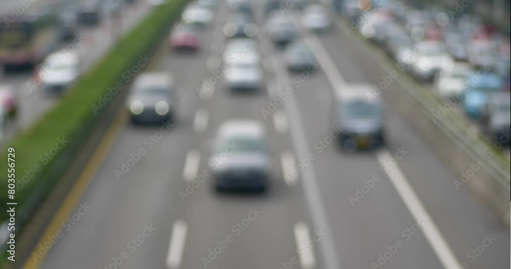 defocus traffic jam for background defocus traffic jam for background