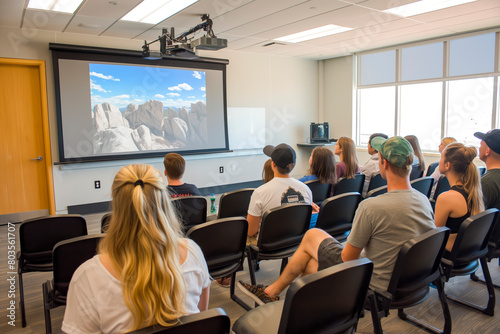 virtual classroom with students attending from different parts of the world