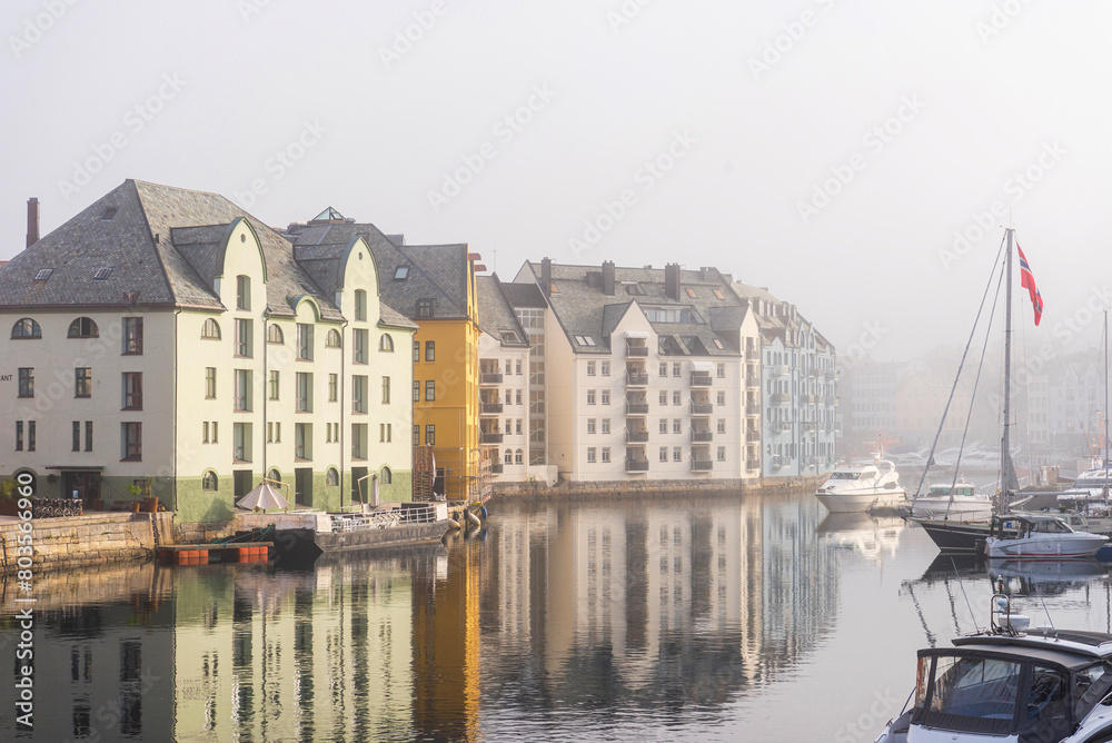 Fototapeta premium Alesund downtown views, Norway