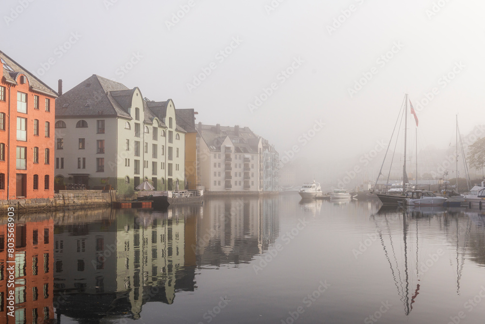 Fototapeta premium Alesund downtown views, Norway