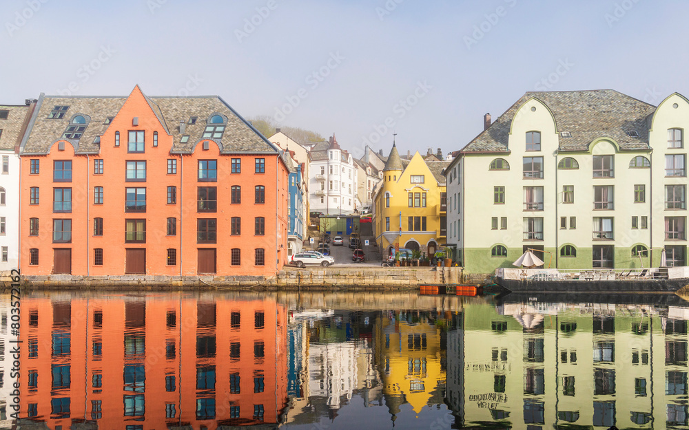 Fototapeta premium Alesund downtown views, Norway