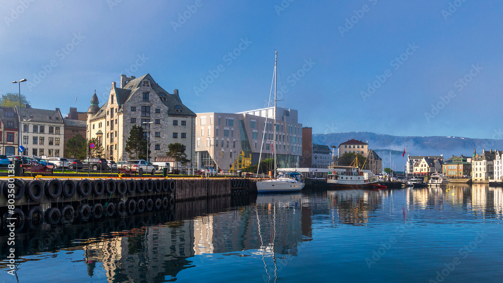 Obraz premium Alesund downtown views, Norway