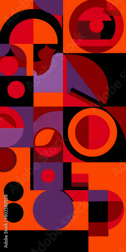 Conjunto de vetores de formas geométricas abstratas em cores vibrantes