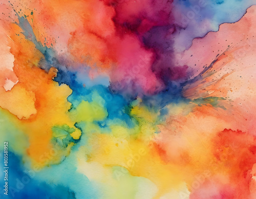 Abstract watercolor paint background illustration © imarginarium