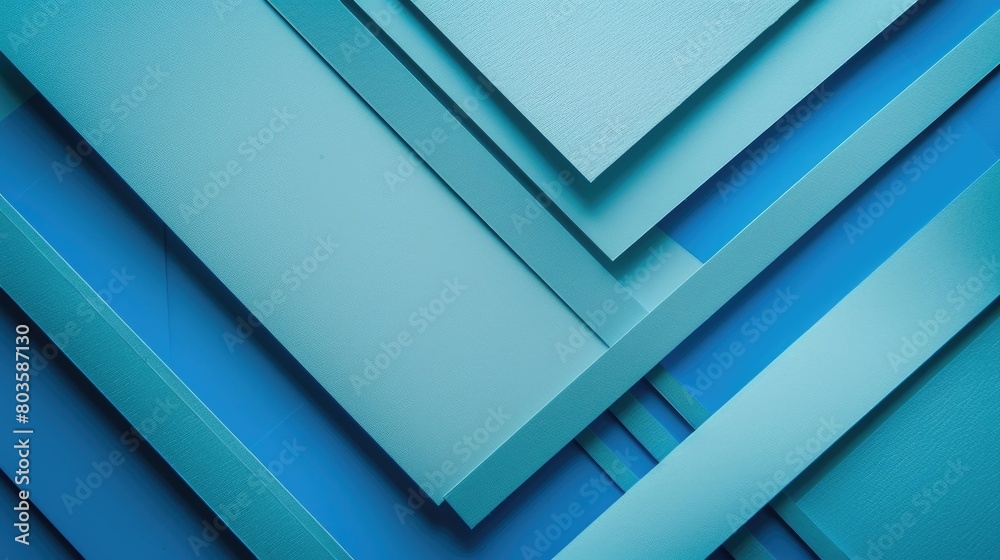 Vibrant flat lay composition of abstract color papers, adorned with blue lines and shapes, Ai Generated. Vibrant flat lay composition of abstract color papers, adorned with blue lines and shapes, Ai Generated.