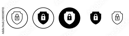 Security icon vector isolated on white background. protection icon. privacy. vpn