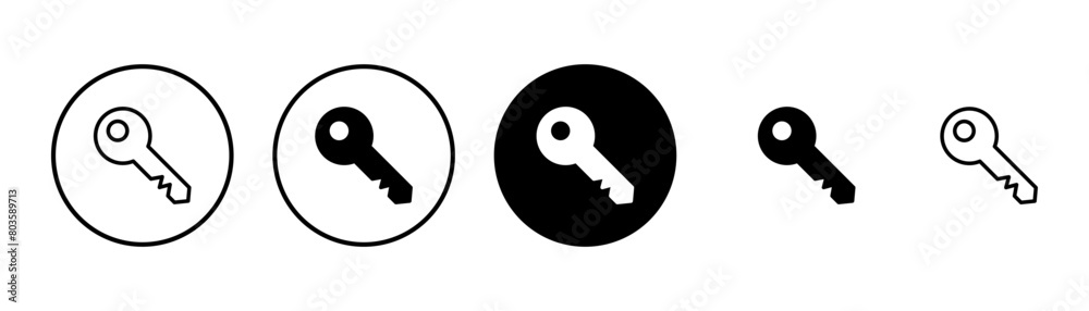 Key icon vector isolated on white background. Key vector icon. Key symbol. security Key icon vector isolated on white background. Key vector icon. Key symbol. security