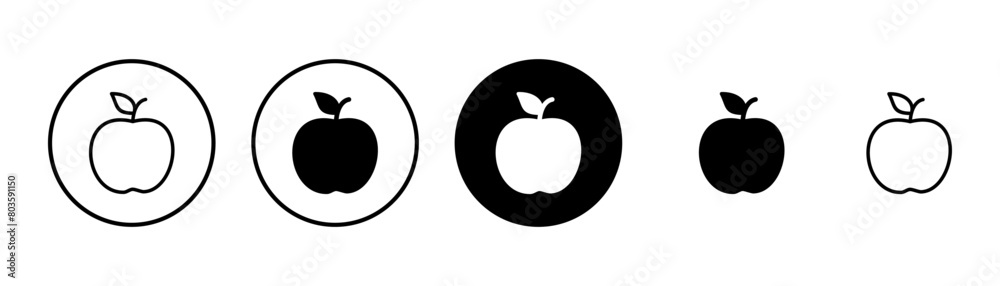 Apple icon vector isolated on white background. Apple vector icon. Apple icon vector isolated on white background. Apple vector icon.