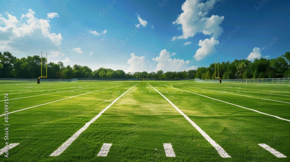 Fototapeta premium Astro turf football field. sports. Illustrations